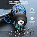 Miniatyrbillede 2 af 9: X500 Trådløse Bluetooth Høretelefoner - 30 timer C4U® ANC ENC BT 5.3 Black Svart