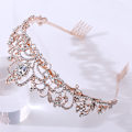 Miniatyrbillede 3 af 4: Bryllup brud tiara krone luksus krystal smykker