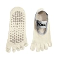 Miniatyrbillede 2 af 5: 2 Pair Yogastrømper Pilates Sports Professionel skridsikre prikkede sokker Bomuld Forår Sommer Femfingerstrømper Purple