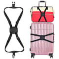 Bagage resväska Elastiskt korsspänne Fixeringsrem Vagnväska Case Black 2.5CM wide