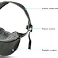 Pikkukuva 3 / 5: Lemmikkikoiran rintareppu, hengittävä mesh lemmikkieläinten handsfree-kantolaukku Gray L