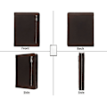 Miniatyrbild 3 av 5: Läderportfölj för Ipad Pro 11 2021 3:e/2:a/1:a generationen med pennhållare, äkta läder Business Notepad Legal Pad Notebook Portfolio med Z