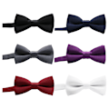 Miniatyrbilde 5 av 5: Kompakt og lett smal sløyfe for gutter til bryllup og Purple