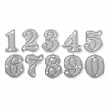 Pikkukuva 1 / 2: Sapluuna - Pienet numerot - 1,9 x 0,8 cm - Juhlakoriste - Sekalainen - Metalli