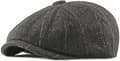 Newsboy Cap Justerbar Herringbone Baker Boy Flat Kepsar Skyddsmössa Tyg Cap för män