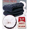 Miniatyrbild 2 av 5: Ett par Tofflor Fluffiga strumpor Thermal Vinter Mysig Hytt Varm Fleece Mjuk Bekväm Tjock Halkfri Säng Jul Hempresent Dark blue