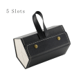 Miniatyrbild 2 av 5: Flera platser Solglasögon Organizer Case Vikbar glasögon förvaringsbox Black 3 Slots