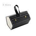 Miniatyrbild 2 av 5: Flera platser Solglasögon Organizer Case Vikbar glasögon förvaringsbox Black 4 Slots