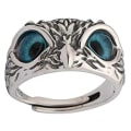 Miniatyrbillede 4 af 5: Demon Eye Owl Ring Retro Open Justerbar Uglering