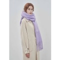 Miniatyrbillede 3 af 5: Stort chunky tørklæde Farverigt Cashmere Føl Oversized tørklæder Tæppe Blødt stort uldsjal Tykt Vinter Varm Kvinder Lavender