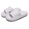 Kvinnor Tjock Platform Cloud Tofflor white 44-45(280mm)