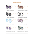 Pikkukuva 3 / 4: Rhinestone-aurinkolasit Naisten Eurooppa-amerikkalainen muoti isokehys Timanttinauhalliset lasit Personaliz Transparent transparent lens