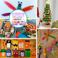 Miniatyrbild 7 av 7: Scrapbook-set för barn 3000 delar med förvaringslåda, pysseltillbehör, pysselmaterial, papper och andra DIY-pyssel