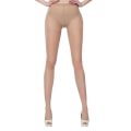 Miniatyrbilde 1 av 5: Vår Kvinner Tynn Strømpebukse Footed Tights Ensfarge Stretchy Langstrømper City Skin Color