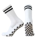 Miniatyrbilde 4 av 5: Nye Fs Menn Dame Stripe Ensfarget Anti Slip Fotball Sokker Sports Grip Fotball Sokker A-green