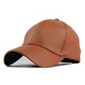 Miniatyrbild 1 av 3: Unisex PU-läder basebollkepsar Snapback Hip-hop sport casual justerbara hattar brown