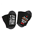Miniatyrbillede 1 af 5: Julestrømper, fritidsstrømper, julesokker, If Letter-sokker, bomuldsstrømper, midtkalvestrømper, strømper til mænd og kvinder Christmas stocking black One size