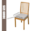 Miniatyrbilde 2 av 5: 6 stk. spisestoltrekk for vanntett sete PU-skinn setetrekk for stoler seteputetrekk, brun brown