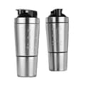 700 ml + 200 ml Rustfri Stål Proteinshaker med Piskekugle Holdbar Bevægelse