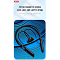 Miniatyrbilde 4 av 7: Bluetooth 50 timer musikk/samtale Handsfree Magnetisk Nakkebånd Black Svart