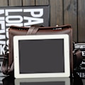 Miniatyrbild 2 av 5: Mode Pu Axelväska Hasp Brun Crossbody-väska Män Messenger Bag för att arbeta