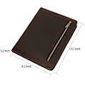 Miniatyrbild 2 av 5: Läderportfölj för Ipad Pro 11 2021 3:e/2:a/1:a generationen med pennhållare, äkta läder Business Notepad Legal Pad Notebook Portfolio med Z
