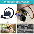 Miniatyrbillede 4 af 4: Tændspole med tændrør kompatibel med STIHL MS311 MS391 MS 311 391 Udskift dele 1140 400 1303/1140 1305B