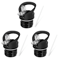 Miniatyrbild 1 av 4: 3X sugrör lock, isolerade sport vattenflaska sugrör lock för kanteen vattenflaskor, vakuumflaskor