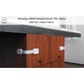 Miniatyrbillede 2 af 6: 10X Børnesikring sikkerhedslås til skuffer Hvid White one size