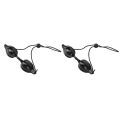 Miniatyrbillede 4 af 6: 2-pack anti-laserglas rött lys Skyddsglas LED sort
