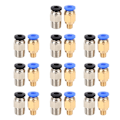 Miniatyrbillede 1 af 4: 20 stk. Pneumatiske Koblinger Lige Push Connect til Bowden Ex 3D-printer PC4‑M10/PC4‑M6
