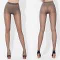 Miniatyrbillede 5 af 5: Forår Kvinder Tynde Strømpebukser Footed Tights Ensfarvet Stretchy Langstrømper By Black