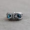 Miniatyrbild 2 av 5: Demon Eye Owl Ring Retro Open Justerbar Owl Ring