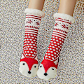 Miniatyrbild 1 av 5: Söta varma strumpor Thicken Plus Cotton Vinter Damstrumpor Jul Kawaii strumpa Xmas Present Hem Golv Rum Rolig Sock S style 18