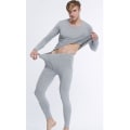 Miniatyrbilde 3 av 4: Termisk undertøysett for menn Long Johns med fleeceforet baselag termosett for menn