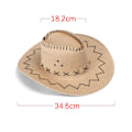 Miniatyrbillede 2 af 8: Cowboyhatte til mænd og kvinder, hatte i westernstil, vilde, elegante, neutrale network network No,