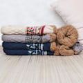 Pikkukuva 3 / 5: lämpöä mukavat sukat fleece-sukat, joissa liukastumista estävät sisäkengät Valkoinen 43-45