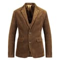 Vintage blazer til afslappet fløjlsdragt til mænd brun brown L
