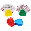 Miniatyrbild 1 av 5: Korthållare för spelkort, triangelformad handsfree-pokerställ, 4 färger, set med 4
