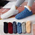 Miniatyrbild 1 av 5: Sock Cover Fleece Ickened Golvstrumpor Vuxna Damer Hemstrumpor Grey 43-45