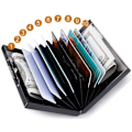 Miniatyrbillede 7 af 11: 10 Fack XL Design Rustfrit Kortholder til mindst 10 kort Black Svart