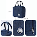 Miniatyrbillede 7 af 7: Madpakke Taske Bento Box Isoleringspakke Termisk Picknickposer Black