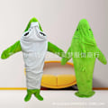 Miniatyrbild 1 av 5: Hajformad sovsäck filt tecknad djur jumpsuit flanell herr och dam hem kläder haj pyjamas Navy Shark Sleeping Bag Navy Shark Sleeping Bag 170