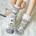 Miniatyrbild 3 av 5: Söta varma strumpor Thicken Plus Cotton Vinter Damstrumpor Jul Kawaii strumpa Xmas Present Hem Golv Rum Rolig Sock S style 3
