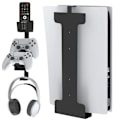 Miniatyrbild 1 av 5: PS5 spelkonsol universellt väggfäste värd förvaringsfäste spelkontroller hörlurar PS5 värdfäs Headphone Grip Bracket
