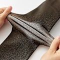 Miniatyrbilde 3 av 5: Dame Velvet Tykke Tights Varme Vinter Strømpebukser Elastisk Fleece Strømpebukser Høy midje Kroppsstrømper-1 Black half f Black half feet 80g-no velvet