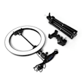 Miniatyrbild 9 av 9: Selfie Lampa LED Ring Light Stativ 50 - 216 cm + Fjärrkontroll Black Svart