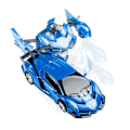 Miniatyrbillede 2 af 2: Fjernstyret Bil - Transformer Blue Blå