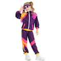 Miniatyrbillede 1 af 5: Disco Kostumer til Drenge og Piger Purple S(110-125)