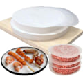 Miniatyrbillede 3 af 5: 100 ST Runt foderpapir, fryst köttavskiljarpapir, non-stick dobbeltsidigt silikonpapir Round white 12CM